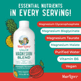 MARYRUTH'S botella con frutas piña y nectarina destacando sabor