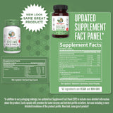 MARYRUTH'S etiqueta nutricional en primer plano destacando ingredientes clave