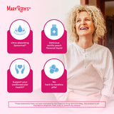 MARYRUTH'S frasco junto a regla para escala, visualiza volumen real del producto