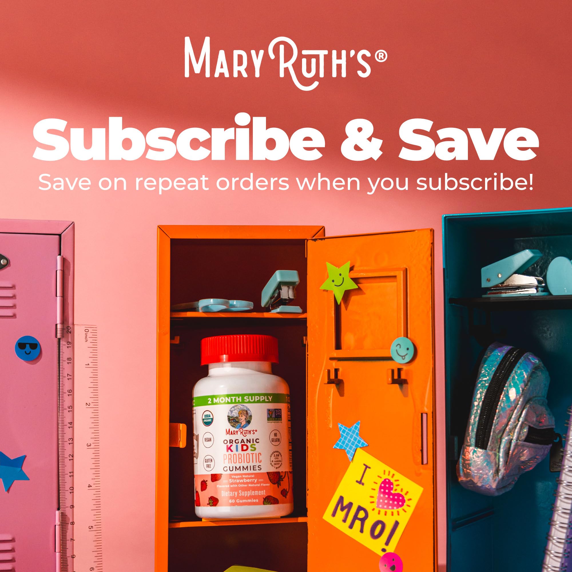 MARYRUTH'S frasco junto a una regla para tamaño y viaje práctico
