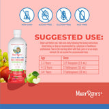 MaryRuth's textura del líquido en primer plano, sabor agradable y mezcla homogénea