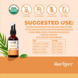 MaryRuth's gota de spray en la yema del dedo para dosificación cómoda y sin sabor