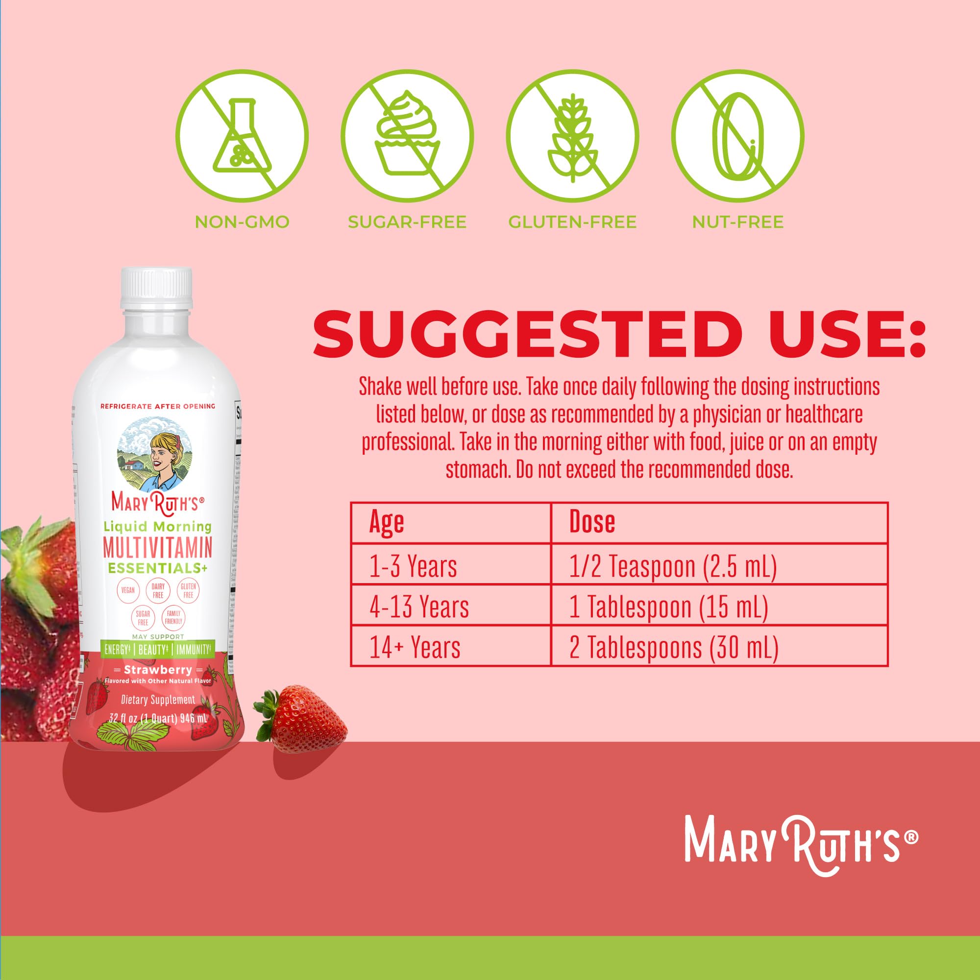 MaryRuth's gota de multivitamínico líquido mostrando textura suave