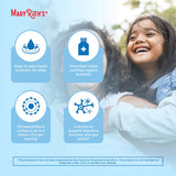 MARYRUTH'S gotas añadidas a un vaso de agua, beneficio: se mezcla con bebidas a temperatura ambiente