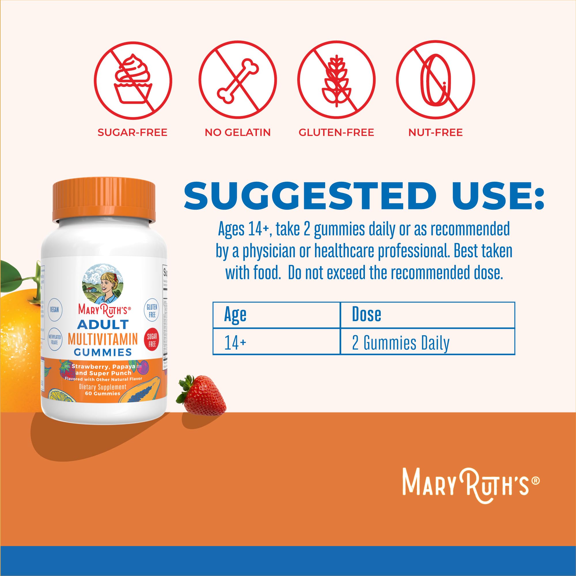 MARYRUTH'S frasco en mano para mostrar tamaño y porciones prácticas