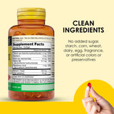 MASON NATURAL frasco abierto con softgels sobre mesa para almacenamiento práctico