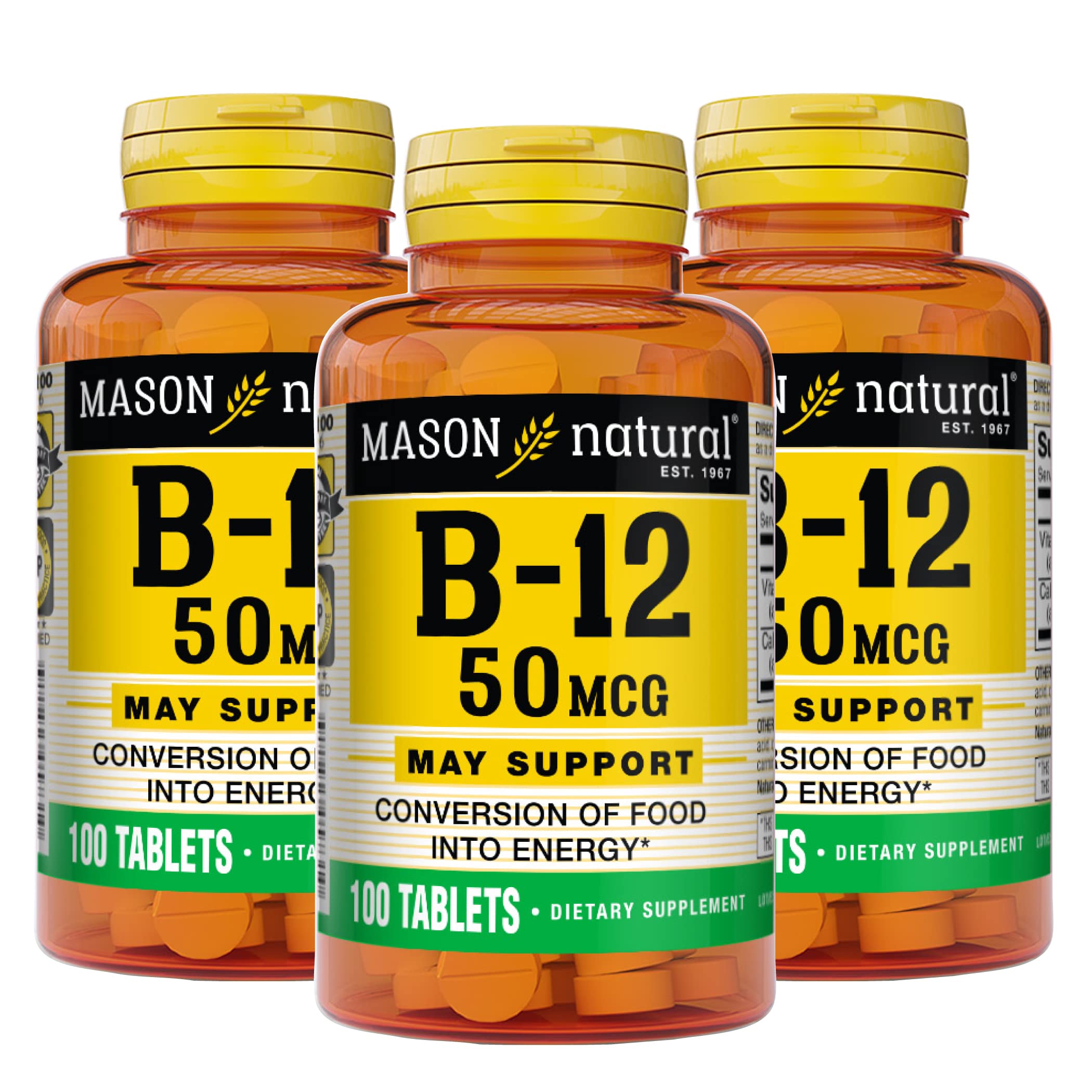 MASON NATURAL botella frontal mostrando etiqueta y suministro prolongado