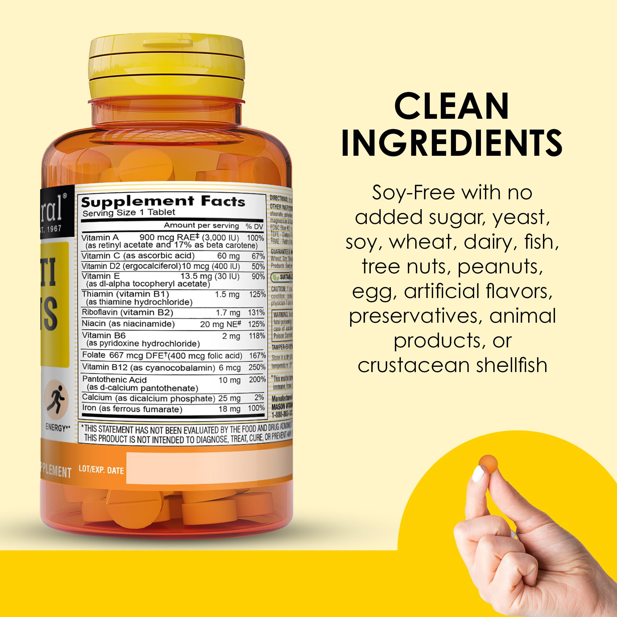 MASON NATURAL suplemento junto a un desayuno simbolizando uso con comida
