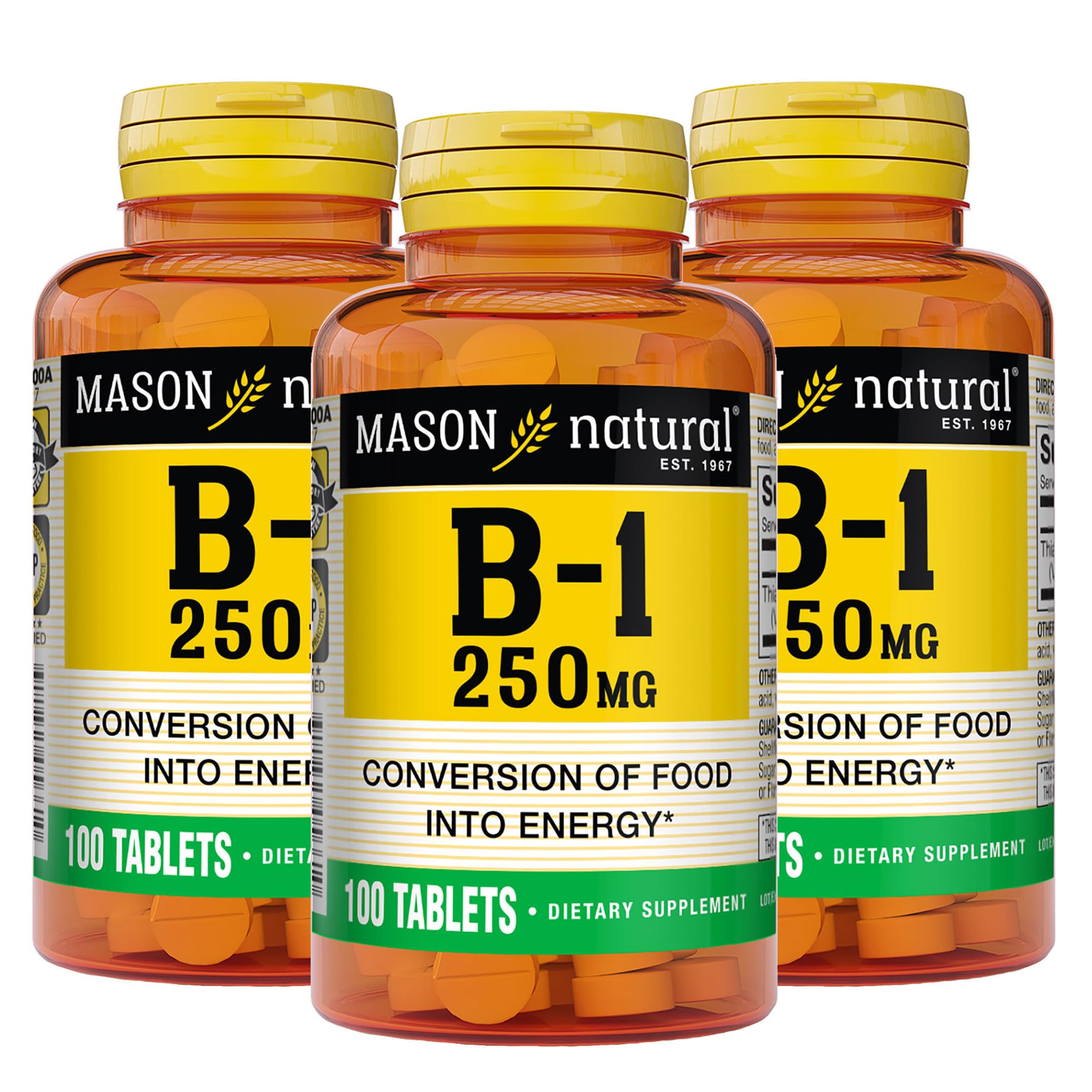 MASON NATURAL frente del producto con etiqueta clara y beneficio energético