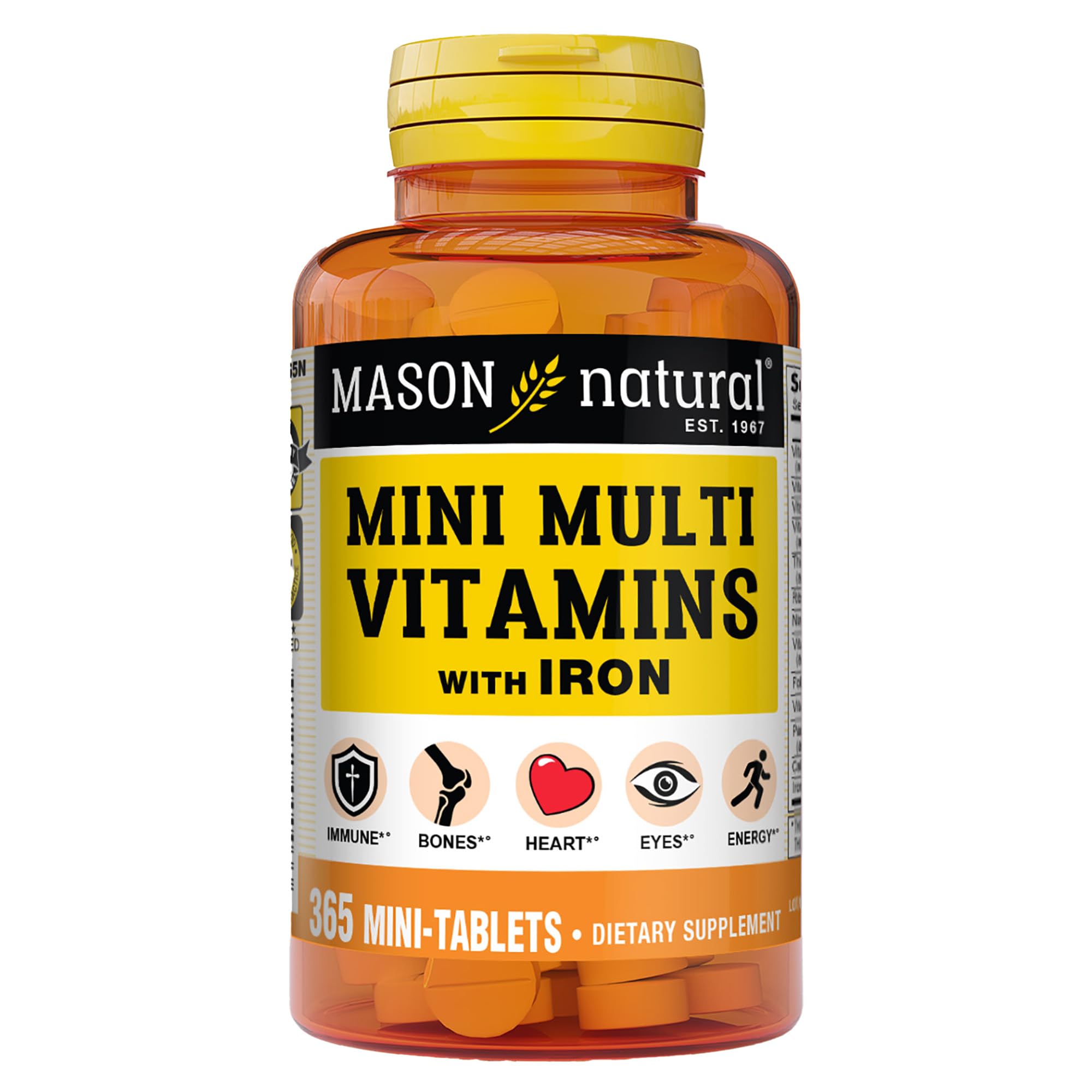 MASON NATURAL envase frontal del multivitamínico mostrando seguridad y confianza