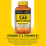 MASON NATURAL lista de ingredientes enfocada en vitaminas C y B sin alérgenos