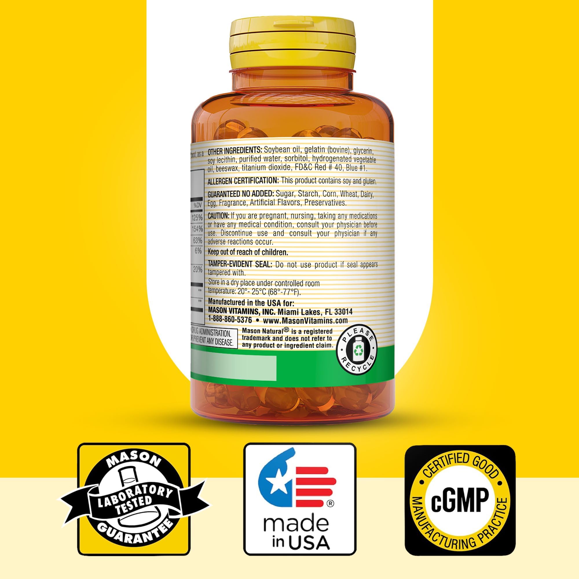 MASON NATURAL softgels junto a un desayuno representando uso diario sencillo