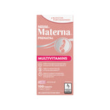 Materna front packaging mostrando marca y beneficios para embarazo