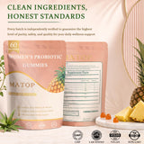 MATOP etiqueta con lista de ingredientes y sello vegano para confianza del consumidor