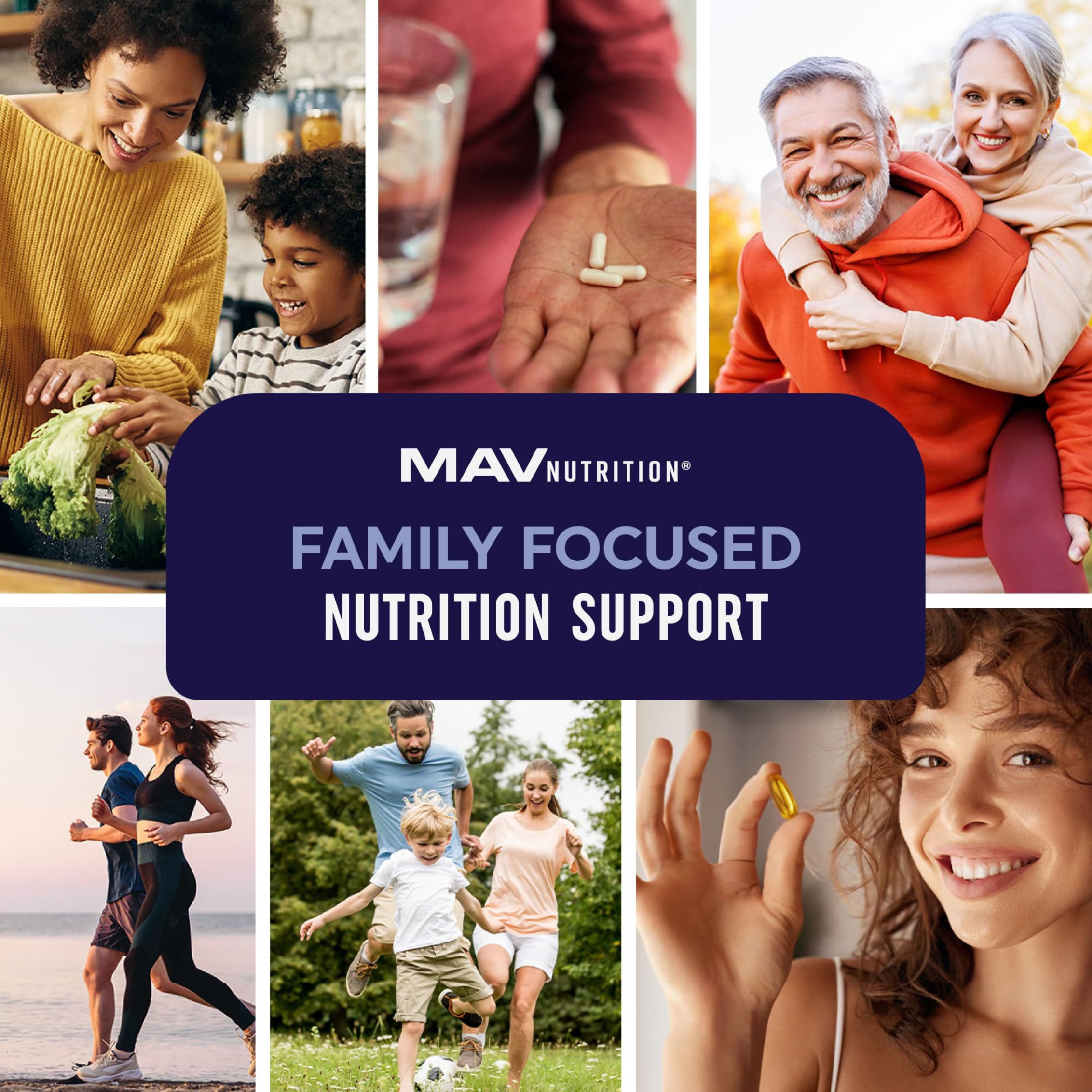 MAV NUTRITION sello de prueba por terceros que refuerza confianza en calidad