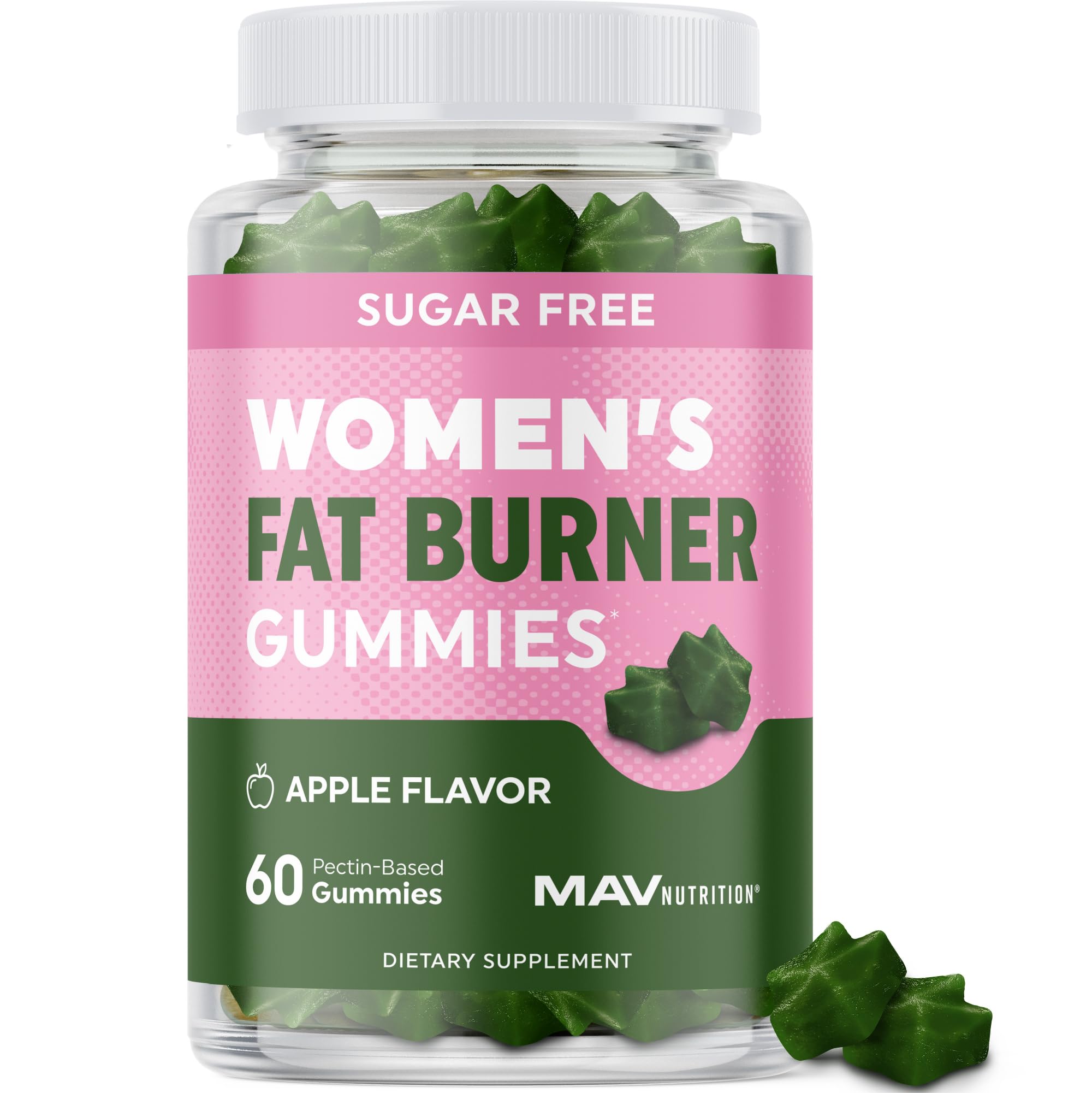 MAV NUTRITION frasco delantero mostrando el envase y beneficio de control de apetito