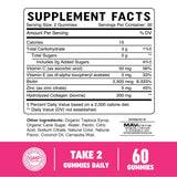 MAV NUTRITION gomitas desplegadas que muestran cantidad y apariencia