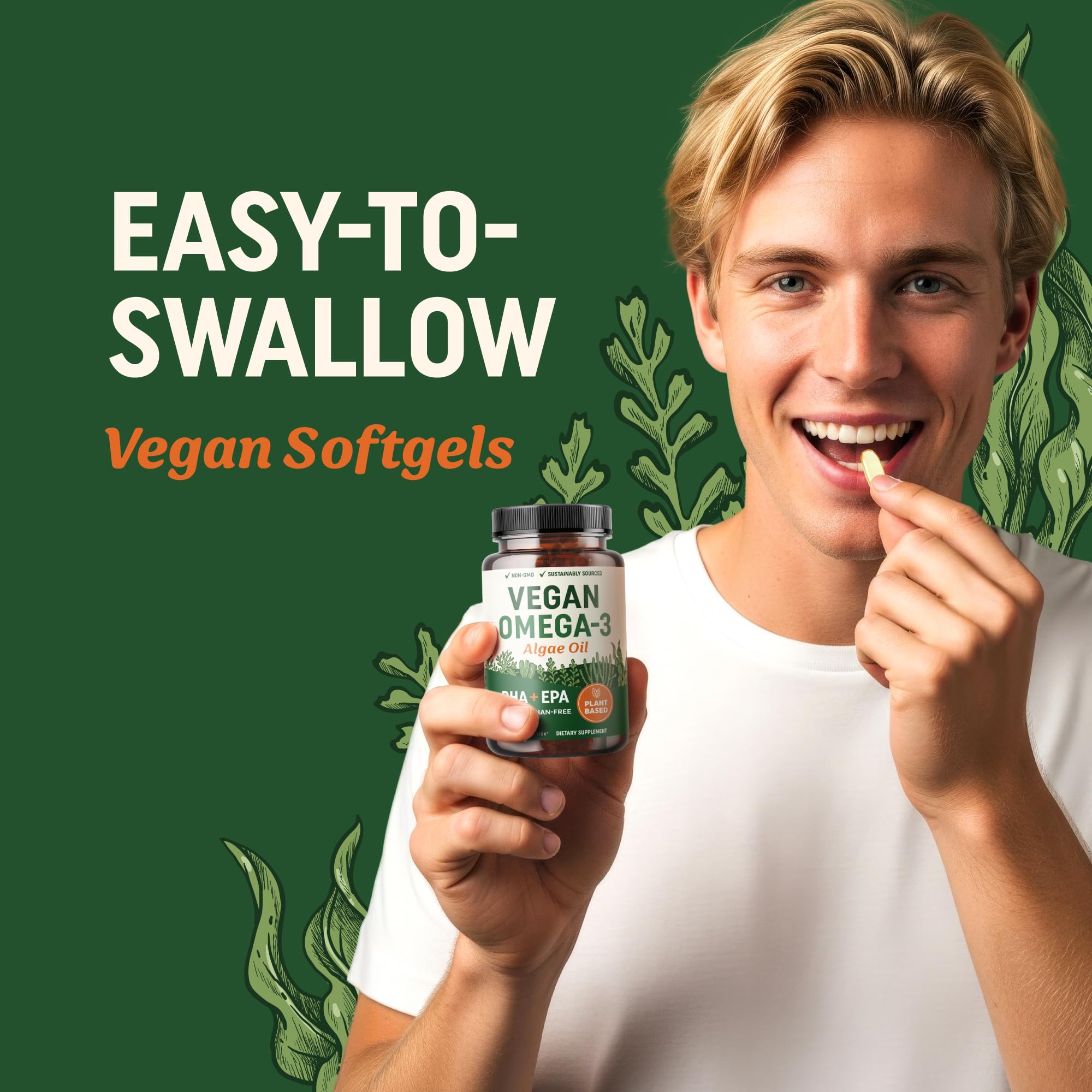 MAV NUTRITION persona activa tomando suplemento para apoyo diario
