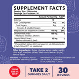 MAV NUTRITION comparación de tamaño de gomita para referencia visual