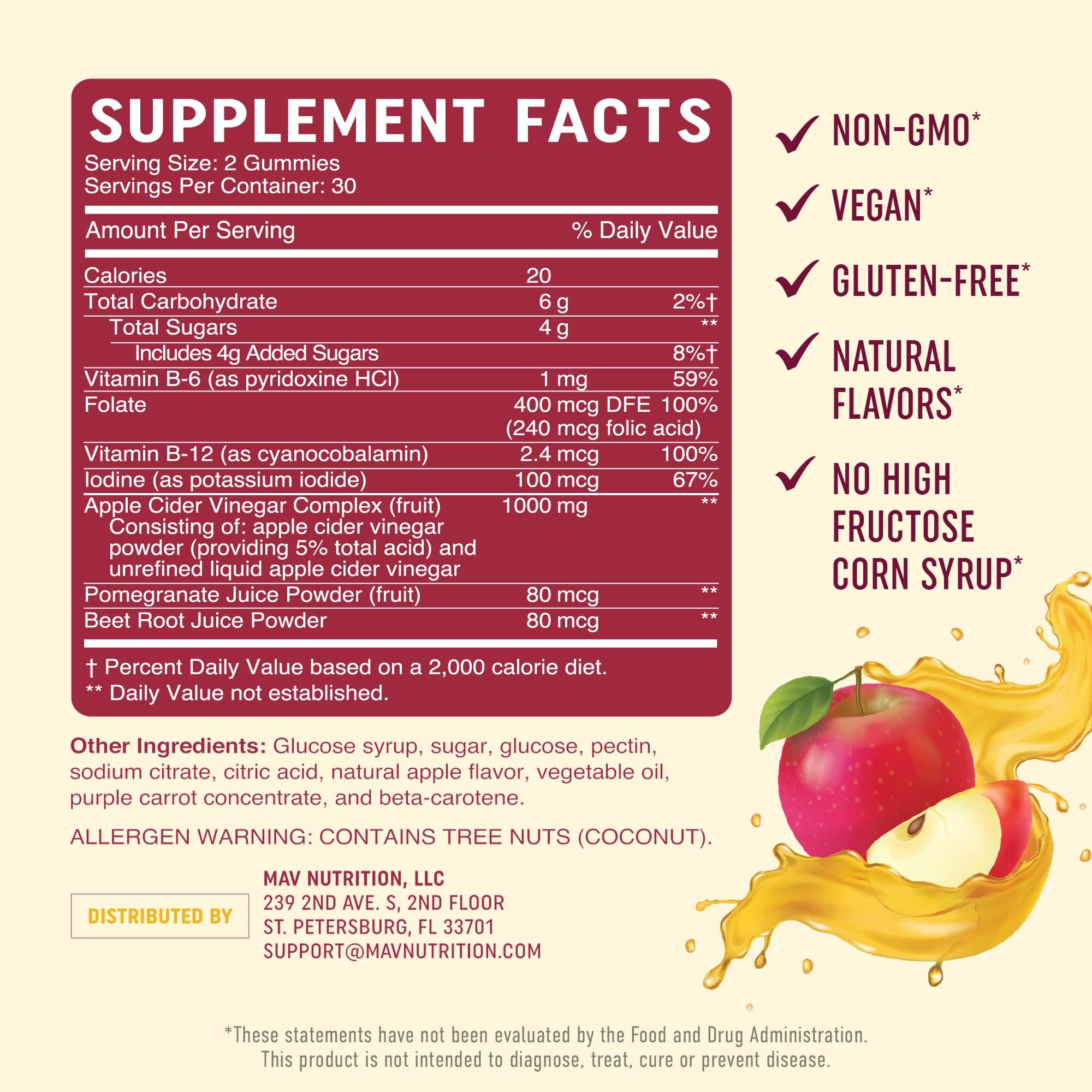MAV NUTRITION gomita en mano para comparar tamaño y facilidad de uso