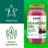 MAX FIT comparación de tamaño del frasco 24 oz junto a utensilios de cocina