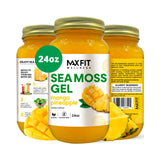MAX FIT frasco 24 oz mostrando etiqueta y gel, conveniencia de uso