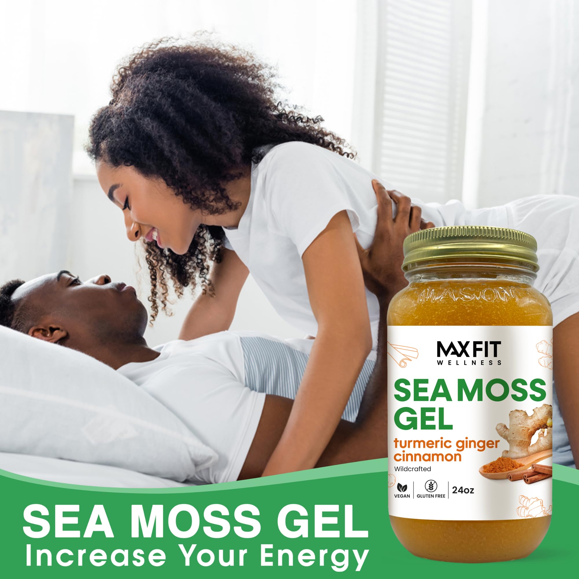 MAX FIT gel mezclado en batido saludable para mejorar textura y minerales