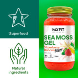 MAX FIT gel mezclado en smoothie, mejora consistencia y nutrientes