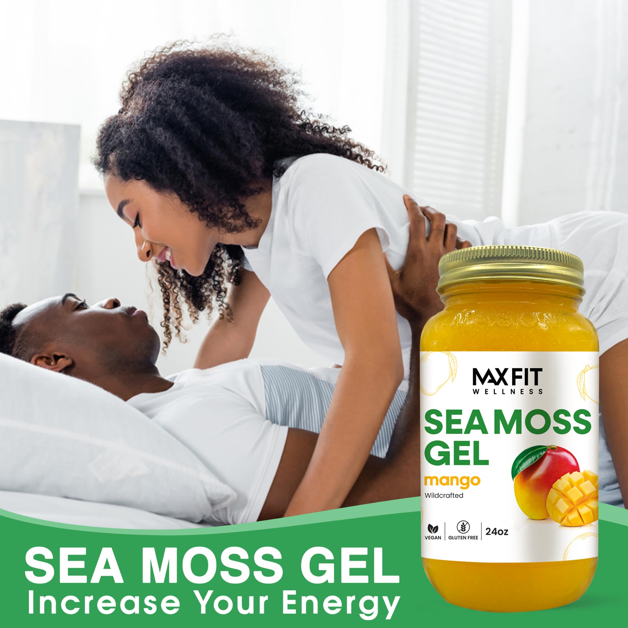 MAX FIT gel mezclado en smoothie crema para mayor saciedad