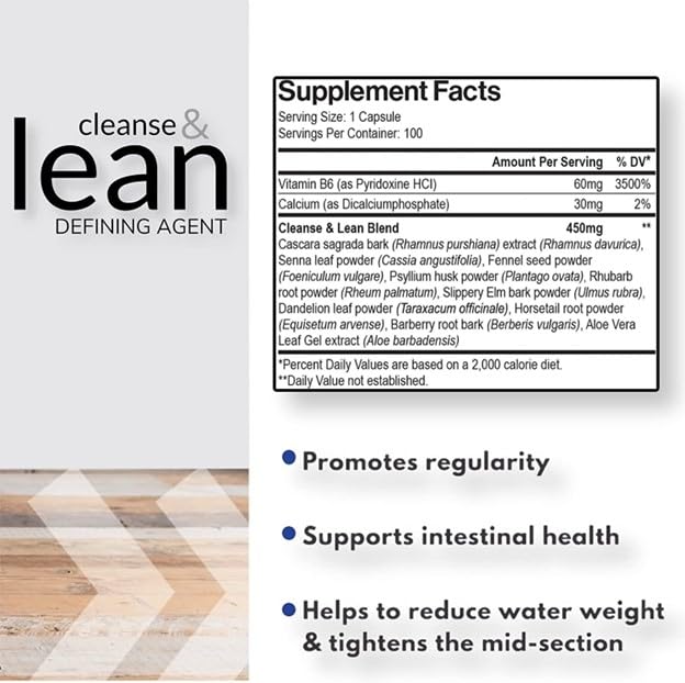 Max Muscle Cleanse & Lean primer plano de cápsulas para apreciar textura y color