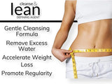Max Muscle Cleanse & Lean cápsulas en la mano para comparar tamaño y dosis