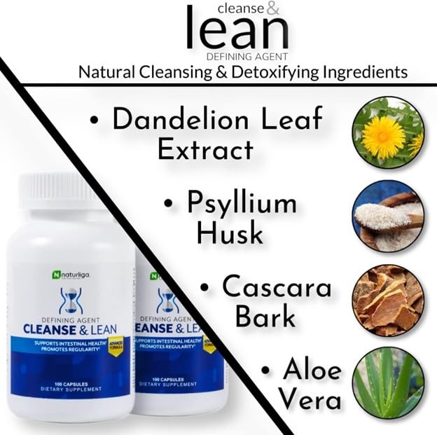 Max Muscle Cleanse & Lean en cocina junto a frutas y agua como uso diario