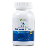 Max Muscle Cleanse & Lean vista frontal del envase mostrando 100 cápsulas y marca