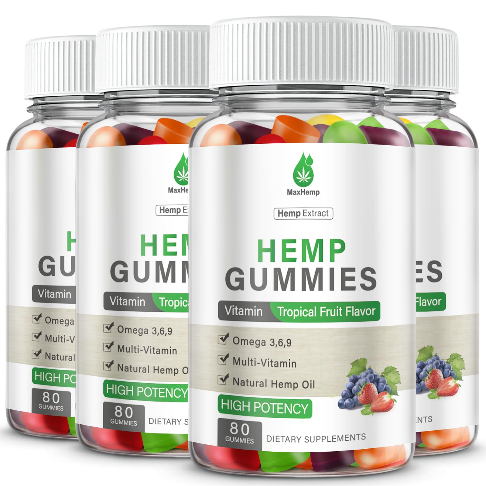 MaxHemp vista frontal del empaque con información clara y beneficio práctico