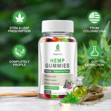 MaxHemp gomitas en primer plano mostrando textura suave y atractivo sabor