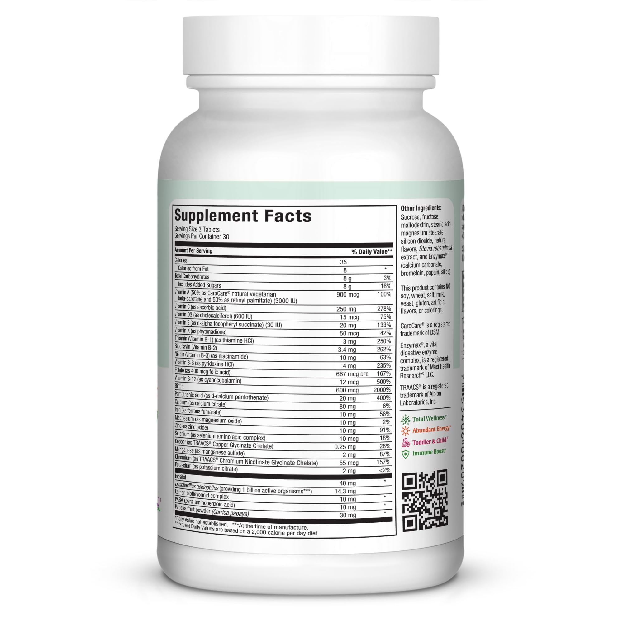 Maxi Health caja abierta con tabletas listas para consumo familiar