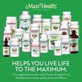 Maxi Health mezcla en vaso con batido demostrando integración y sabor neutro