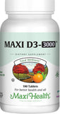 Maxi Health envase frontal mostrando 180 tabletas y dosis clara