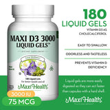 Maxi Health detalle de gel blando líquido con textura fácil de tragar