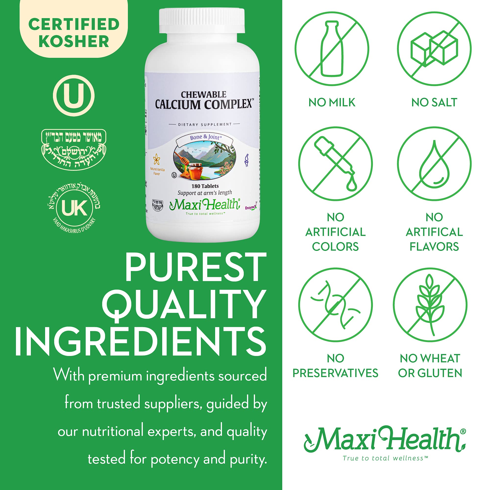 Maxi Health etiqueta con ingredientes y dosis, ayuda a verificar composición
