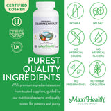 Maxi Health etiqueta con ingredientes y dosis, ayuda a verificar composición