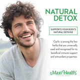 Maxi Health etiqueta nutricional en detalle para ver ingredientes y pureza