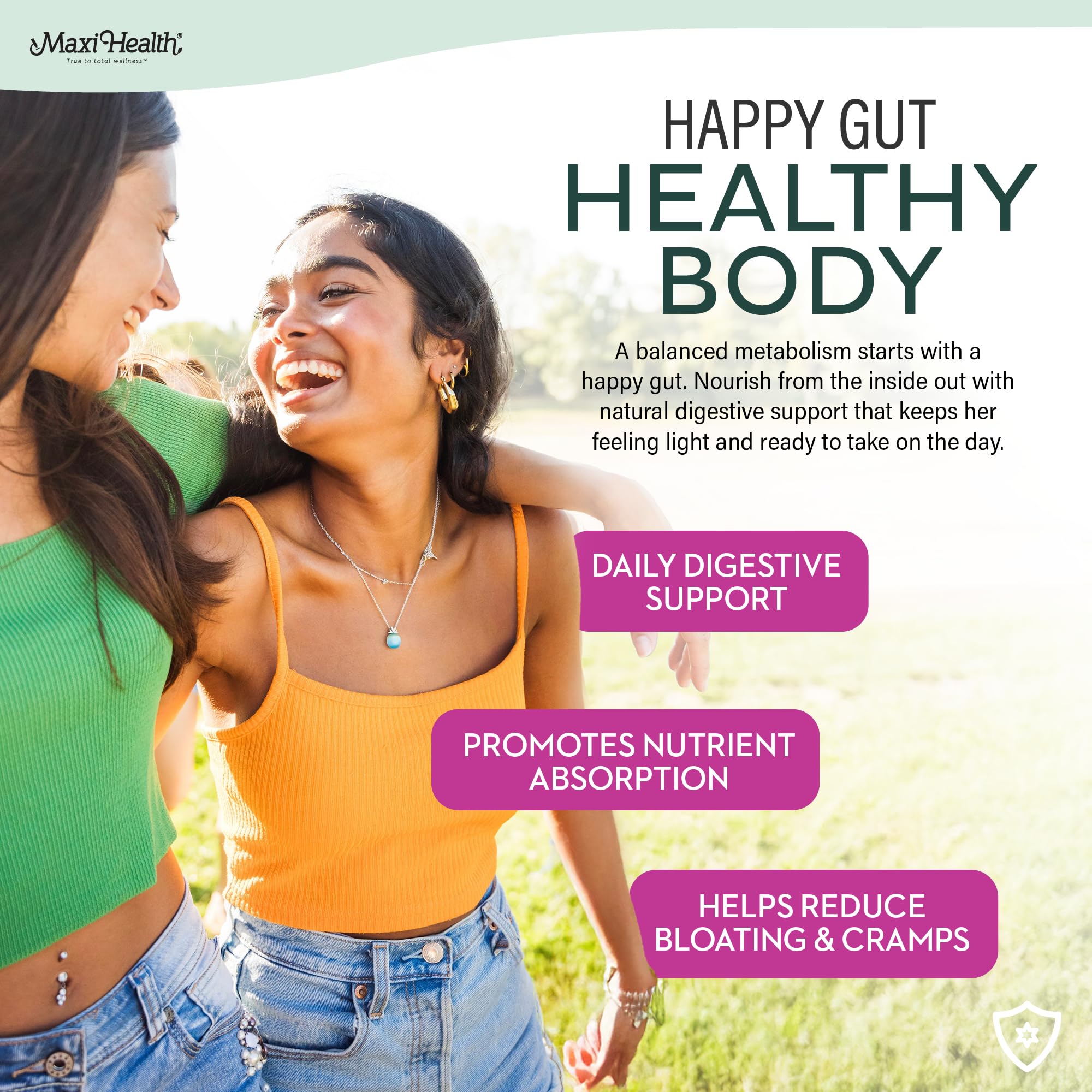 Maxi Health etiqueta con lista de ingredientes para transparencia nutricional