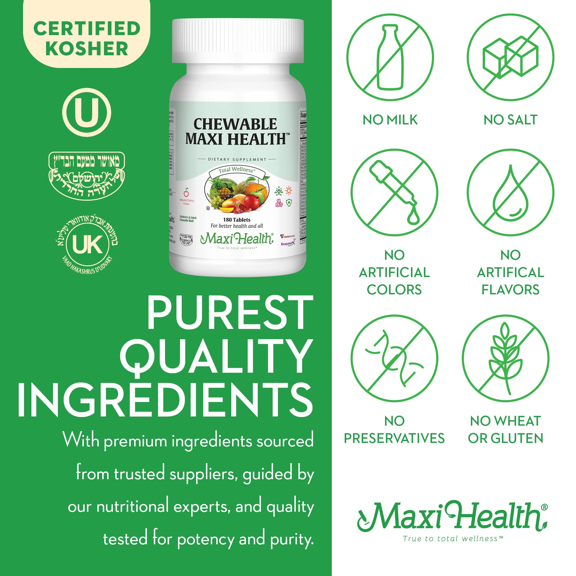 Maxi Health ingredientes naturales papaya y limón para mejor absorción