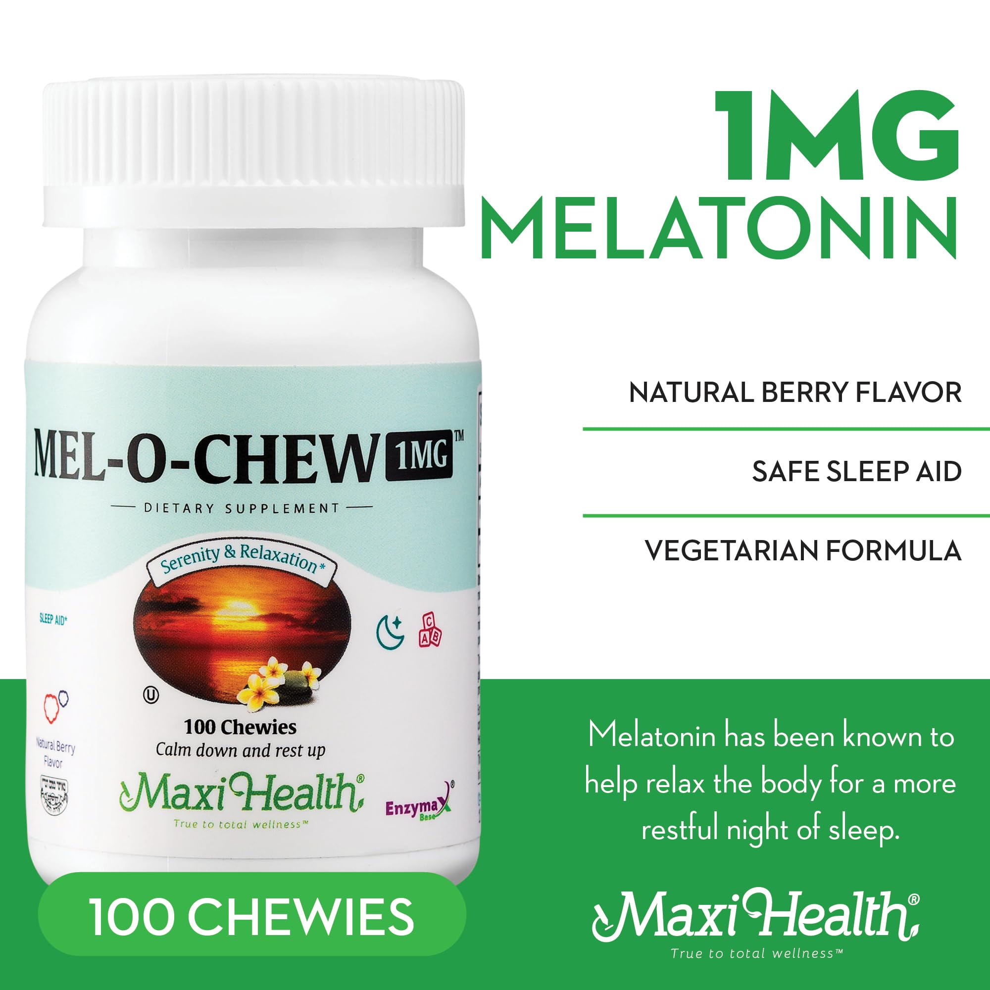 Maxi Health detalle de la textura masticable y beneficio de fácil ingestión