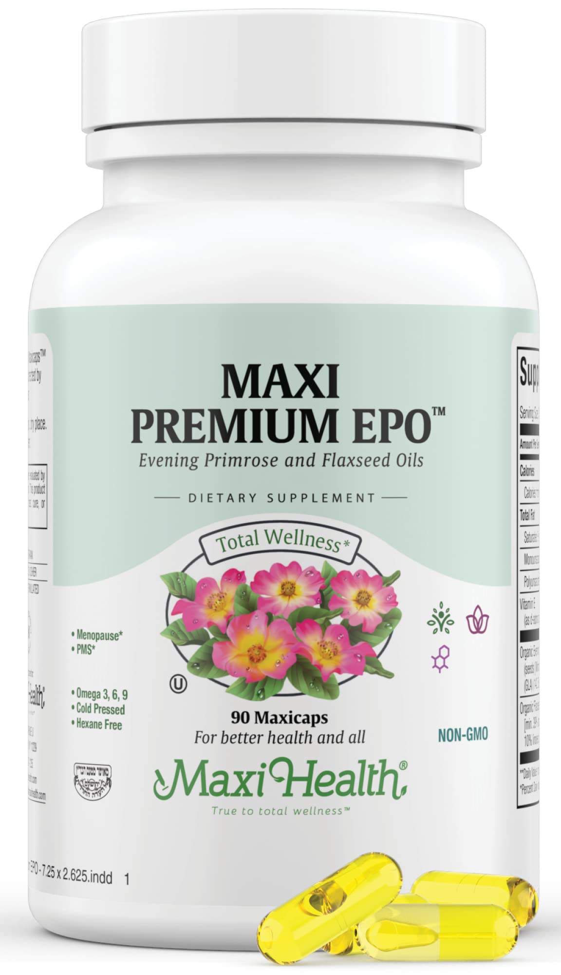 Maxi Health envase frontal del producto mostrando diseño y cantidad