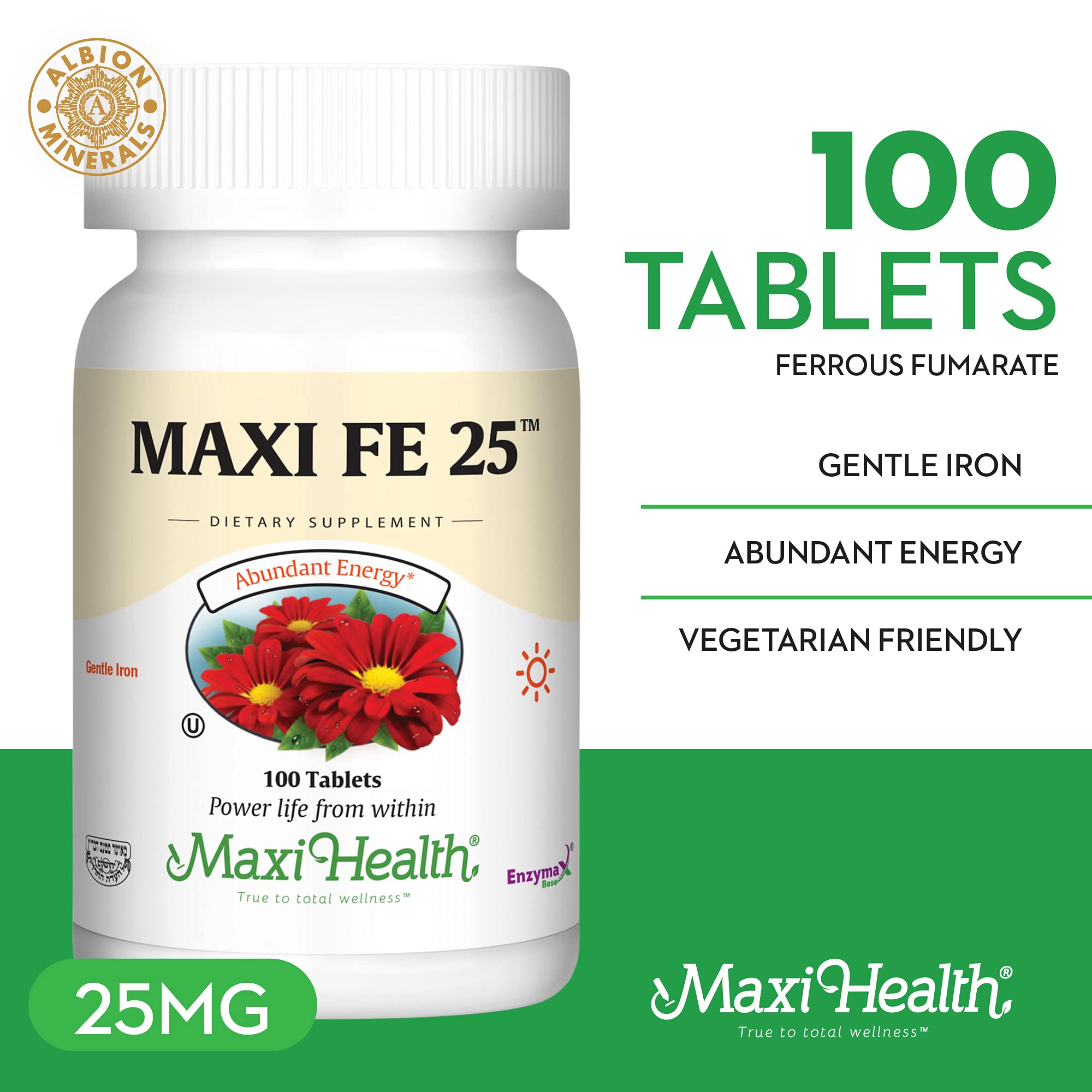 Maxi Health tabletas apiladas demostrando tamaño y acabado