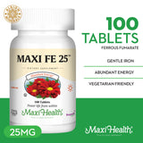 Maxi Health tabletas apiladas demostrando tamaño y acabado