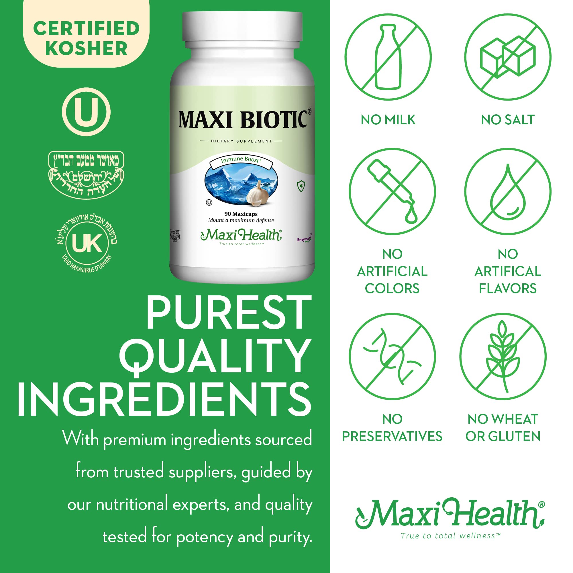 Maxi Health cápsulas junto a alimentos en rutina diaria como complemento