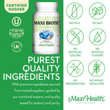 Maxi Health cápsulas junto a alimentos en rutina diaria como complemento